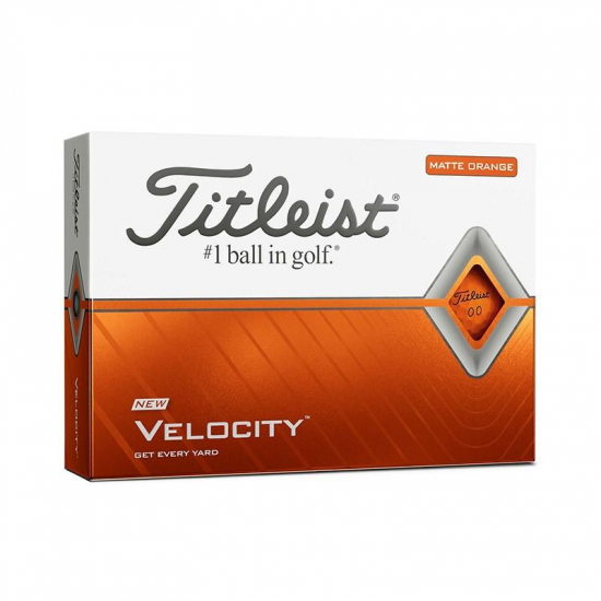 Titleist Velocity Orange - 12 Golfballer i gruppen Golfhandelen / Golfballer  / Nye Golfballer hos Golfhandelen Ltd (Velocity Orange)